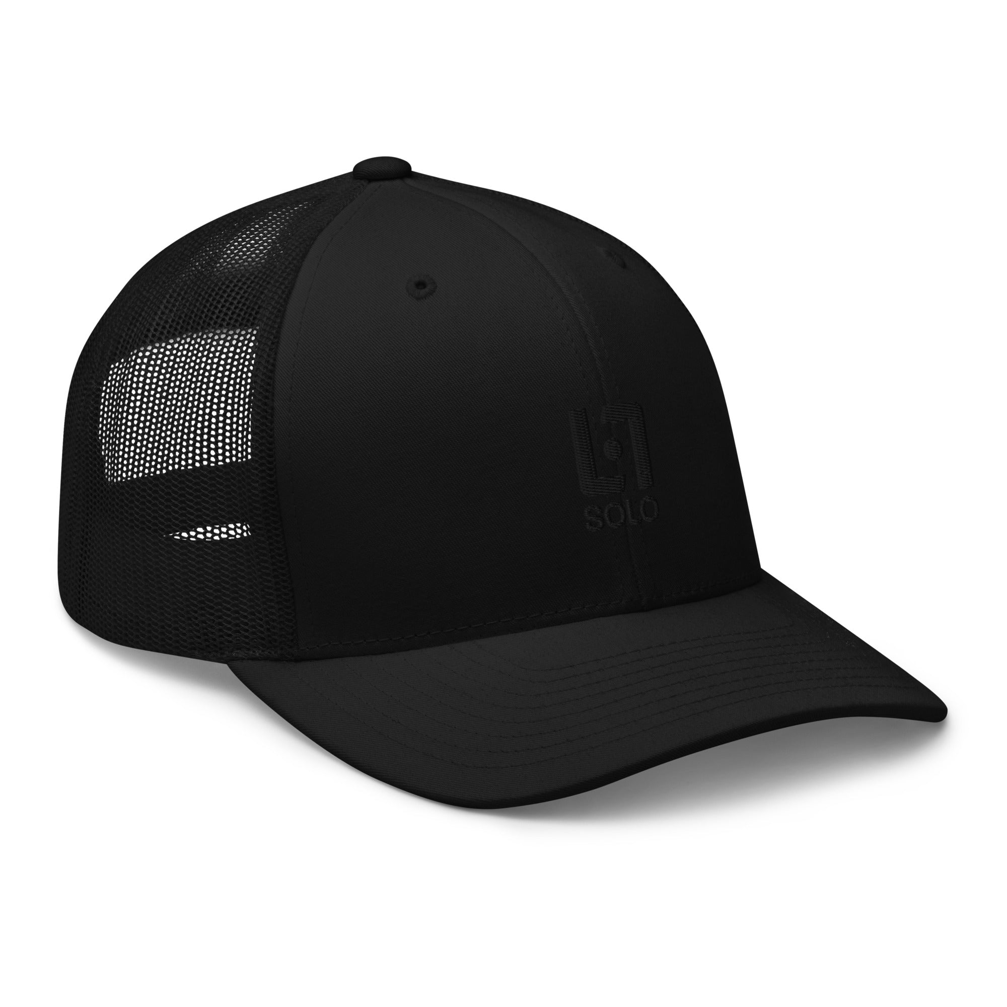 Black Trucker Cap