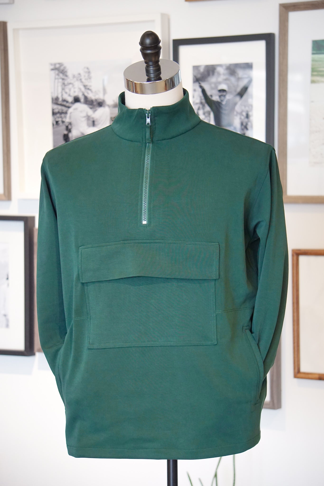 Tencel Quarter Zip Pullover