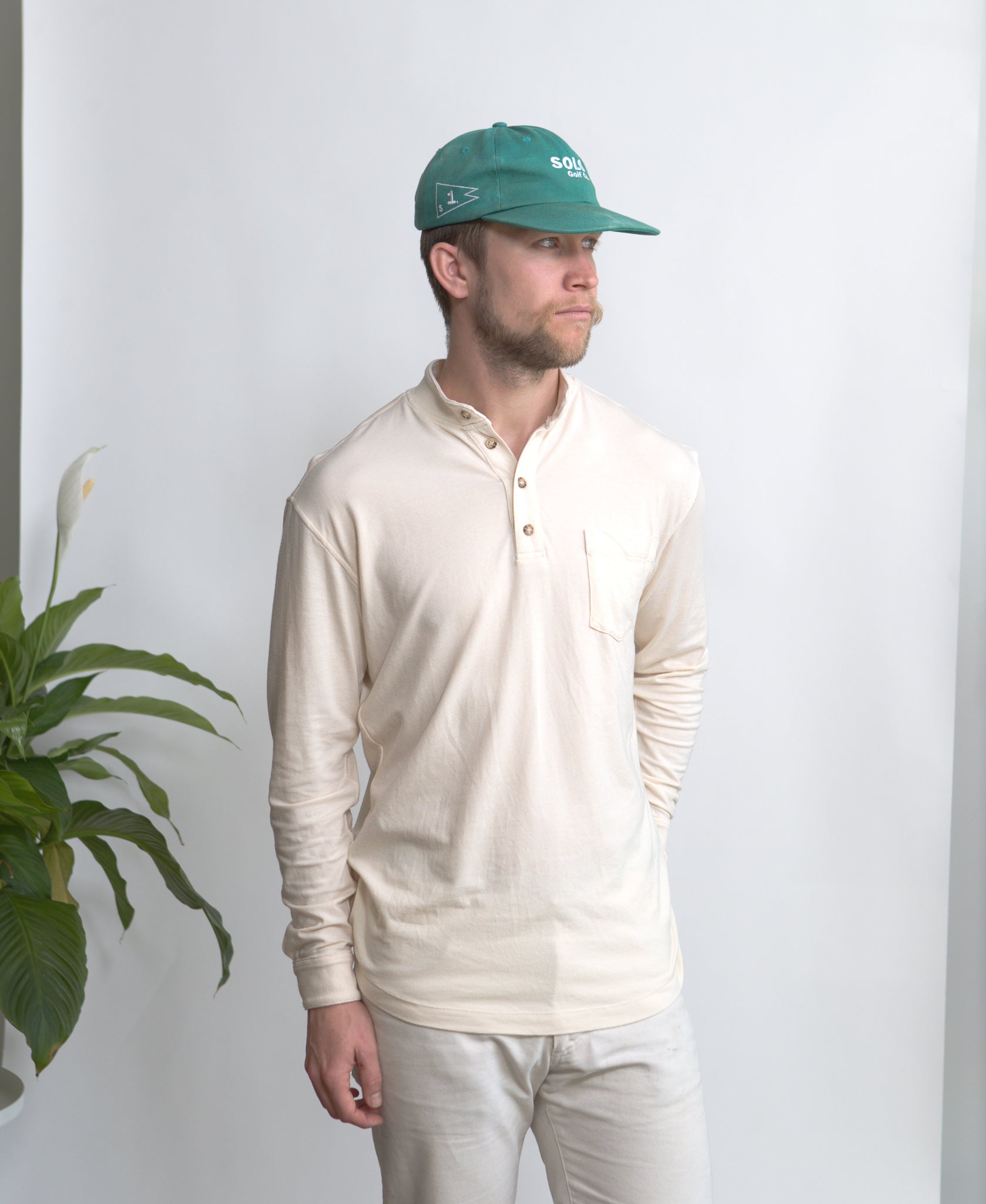 Performance Long Sleeve Band Collar