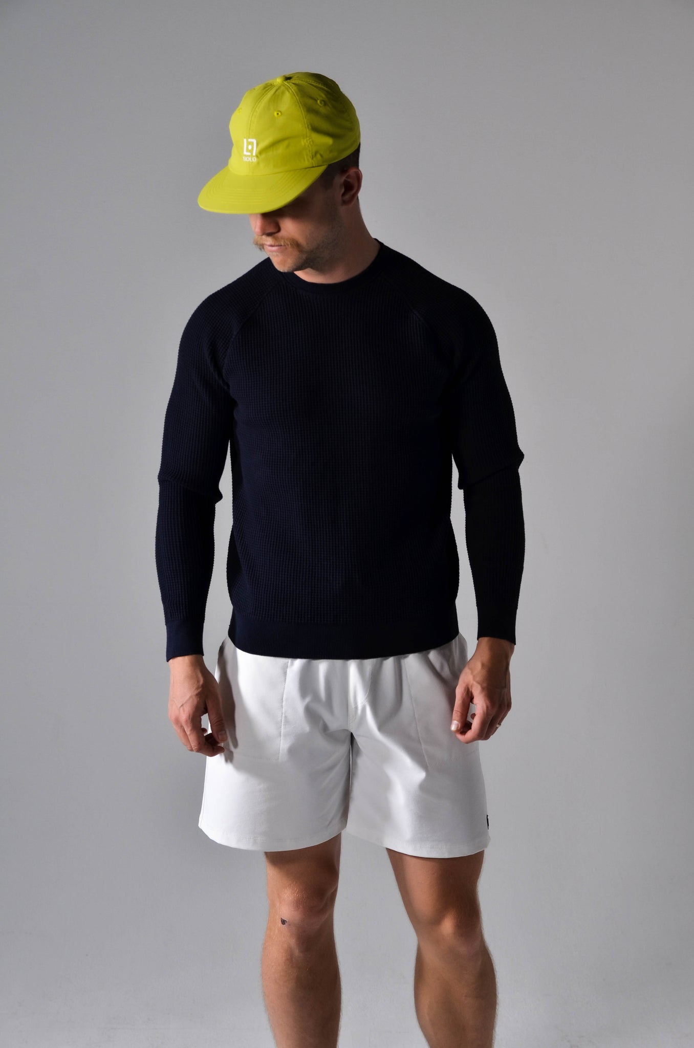 Links Waffle Knit, Navy