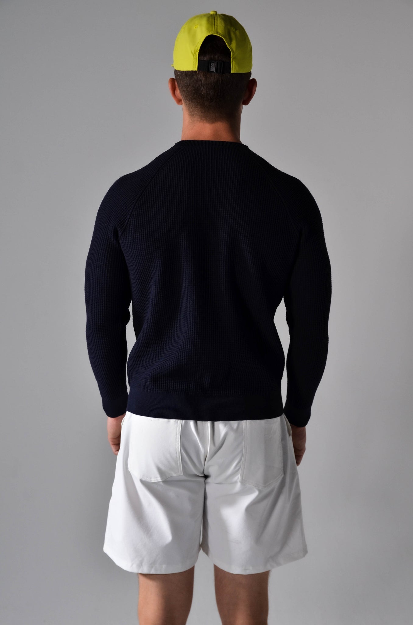 Links Waffle Knit, Navy